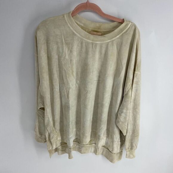 Found STEP HEM COZY SWEATSHIRT IN GREEN TEE TIE DYE Womens Medium NWT - Picture 8 of 9